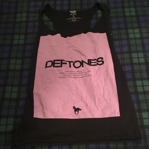 Deftones tank top (self cut)